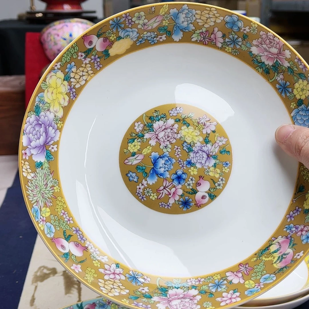 【闪购商品】珐琅8英寸4深土豪金。。。。