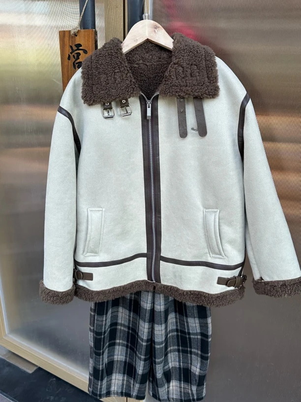 法家品牌童装撤柜2024新款皮毛一体男女同款