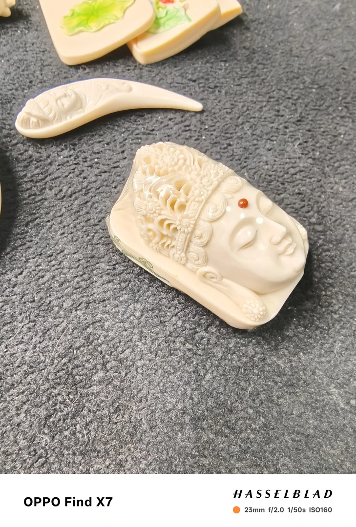 猛犸牙，雕刻观音