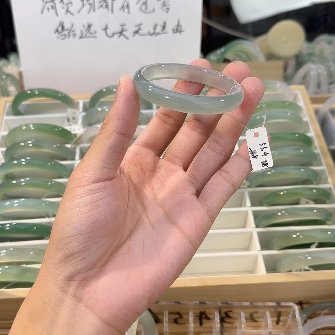手镯玛瑙/玉髓未镶嵌圈口53.4