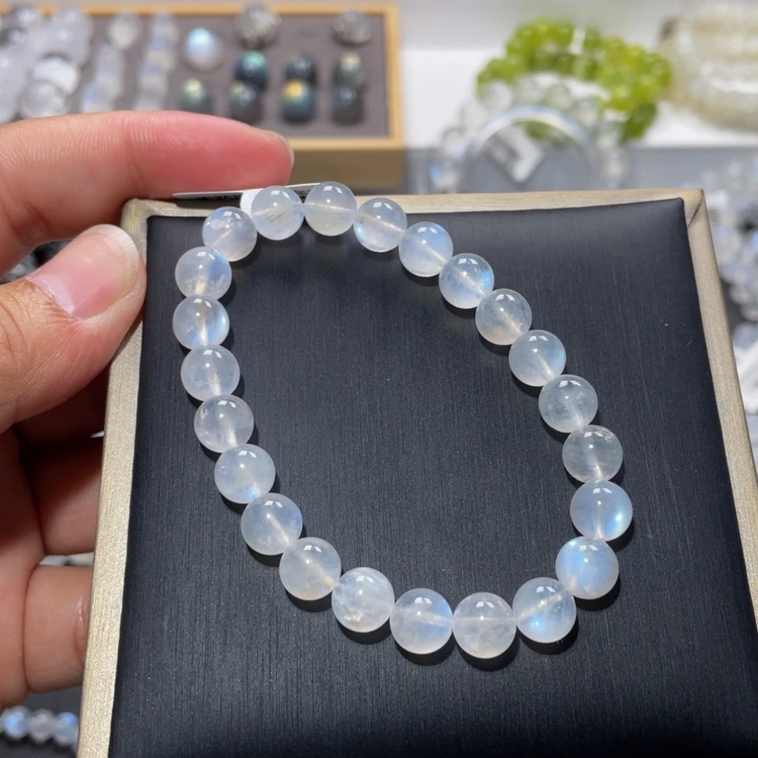 手链未镶嵌长石捡漏款蓝月光手链8.3m