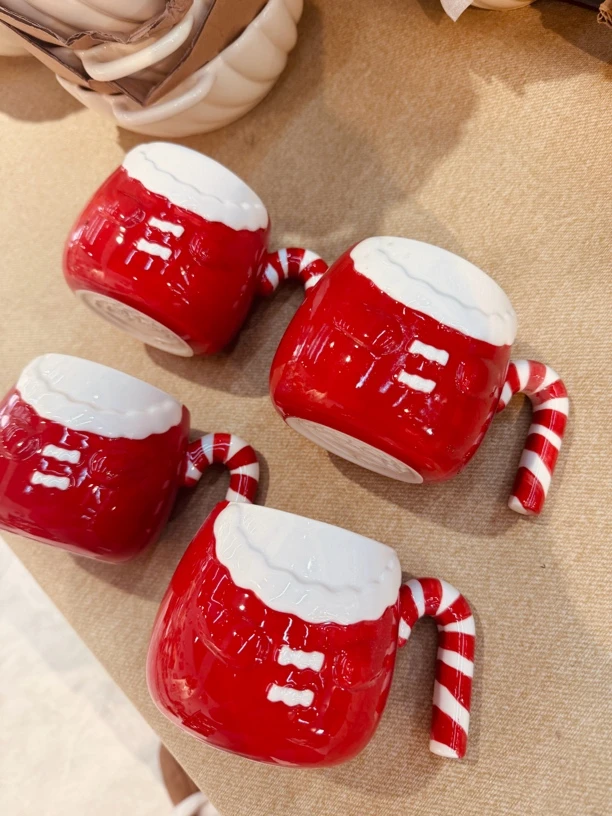 外贸尾货4个装陶瓷杯，微微瑕