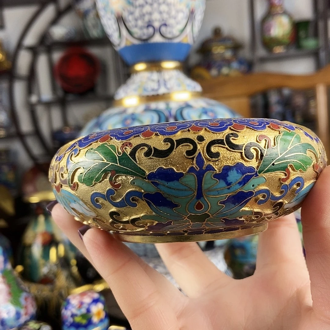 錦***钰铜金地蓝色烟灰缸