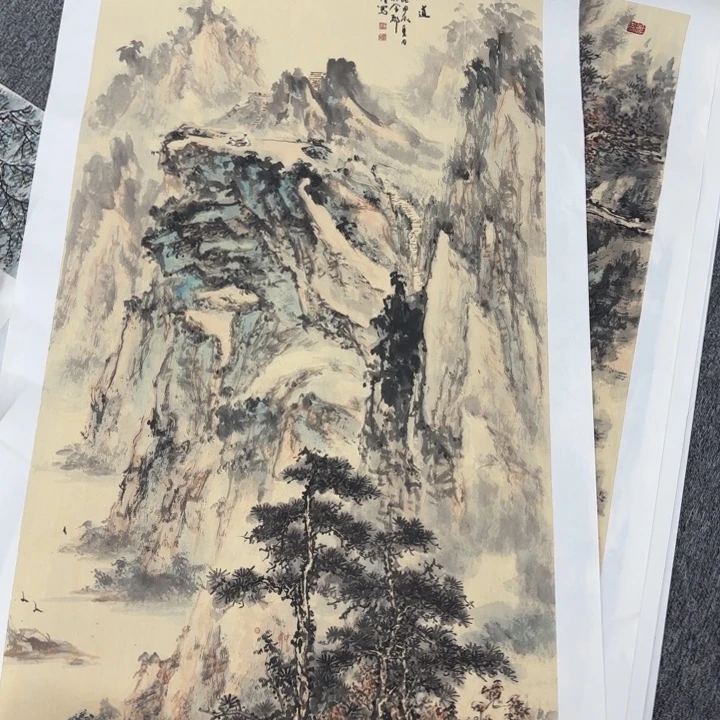 不***头国画绘画作品多次参加全国