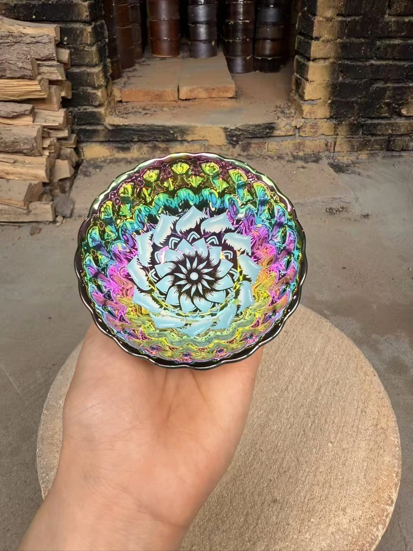 高端茶器 七彩妖姬天目