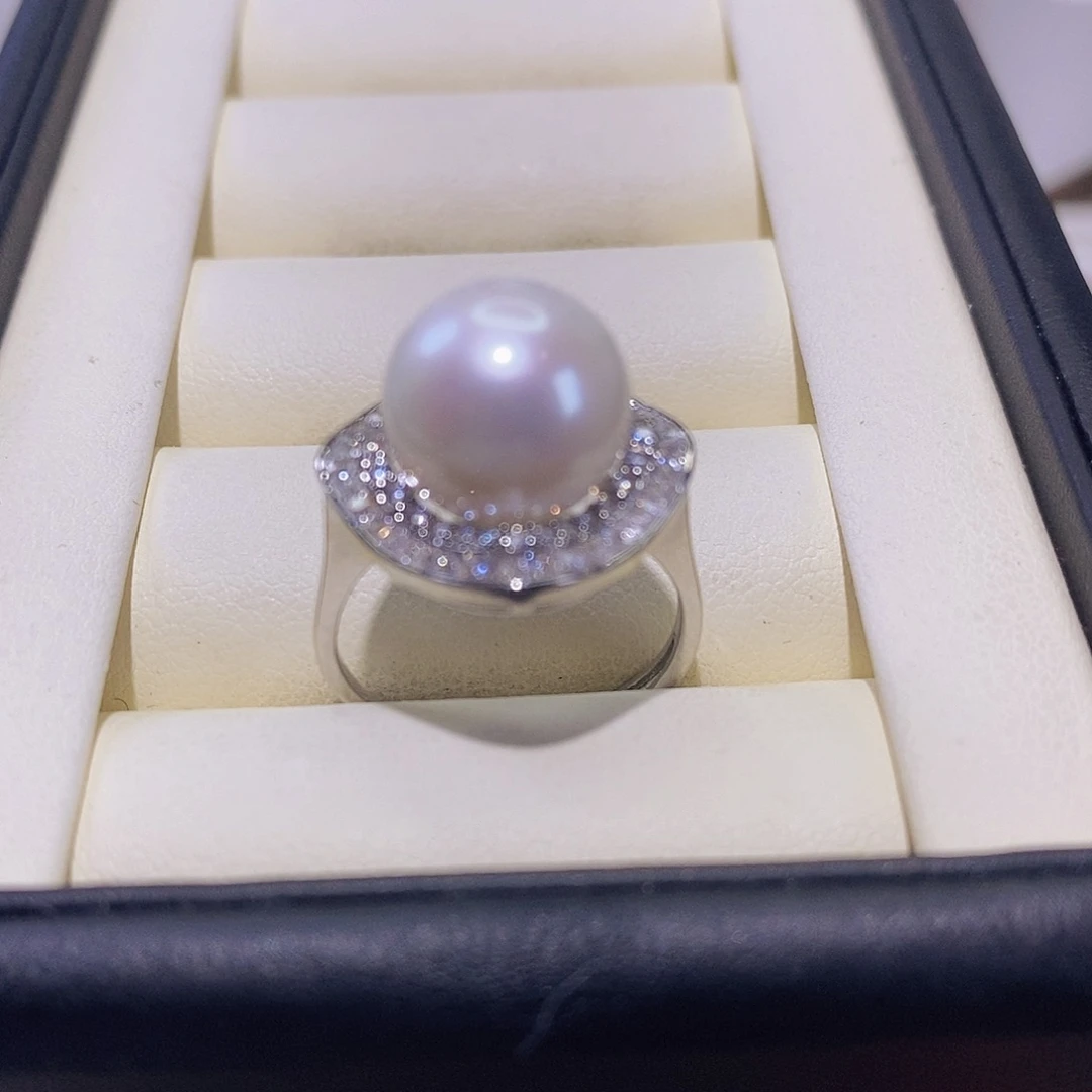 淡水珍珠戒指合金