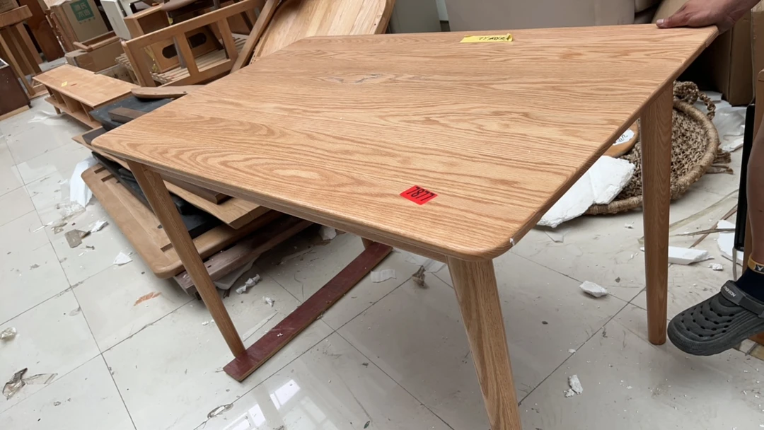 餐桌120×75×75红橡瑕疵无售后一号7877