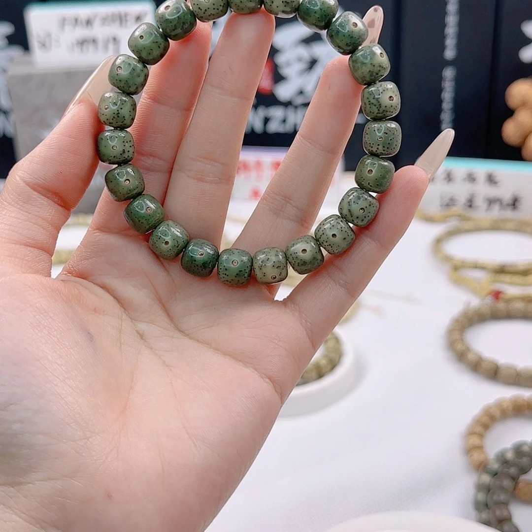 原生态石玉10×9正月帝绿同枝精抛7000目