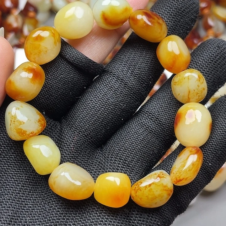 和田玉未镶嵌手链