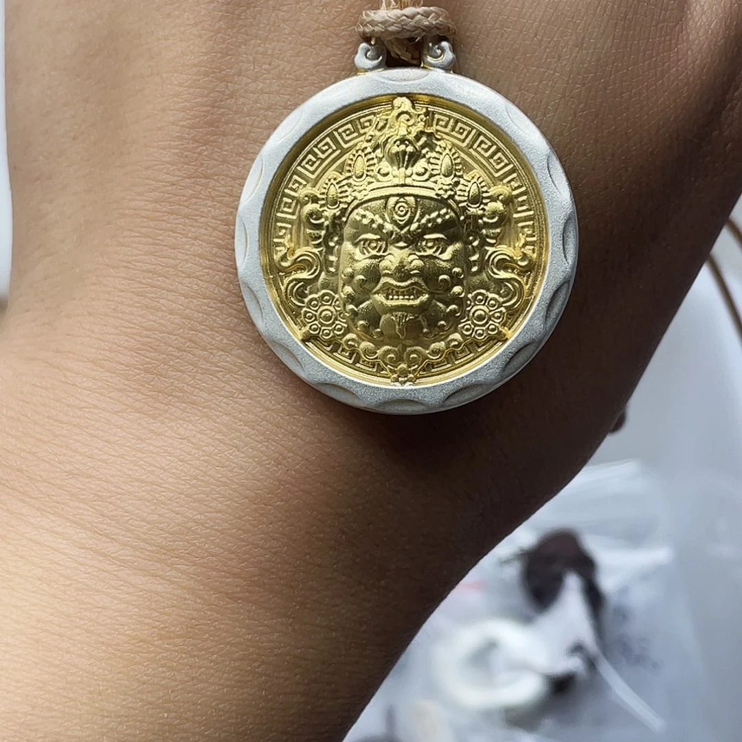 足银足银999黄财财吊坠