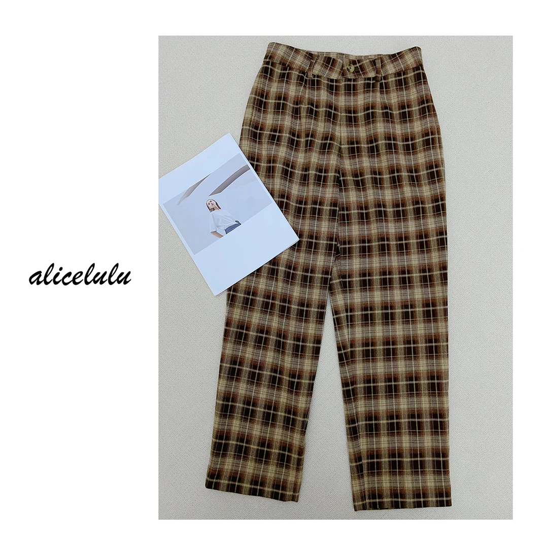1 ALICE “格纹当道”休闲裤 英伦气质 干练通勤 S621795E