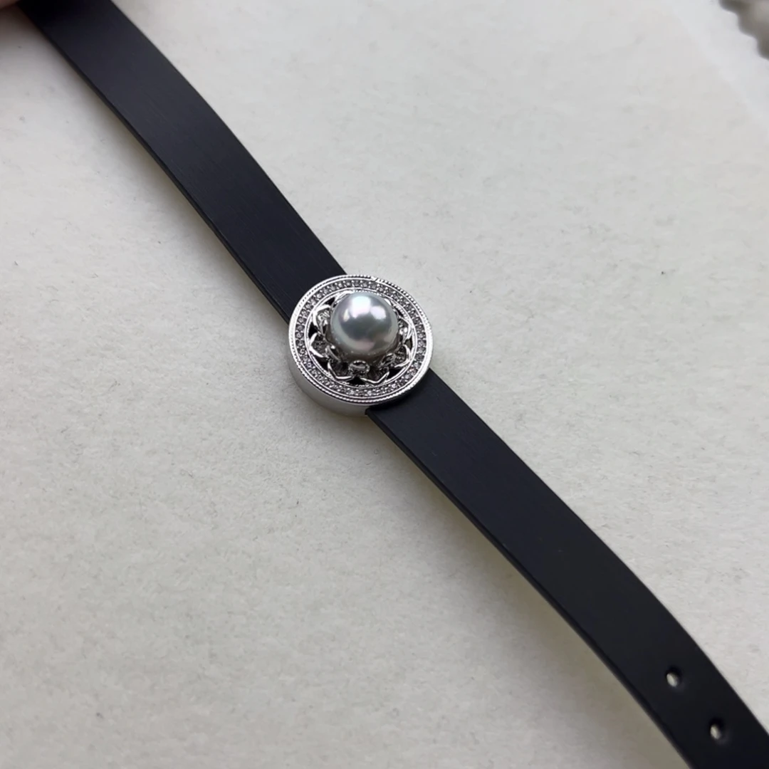 合金手链海水珍珠7.8mm海水真多麻手环