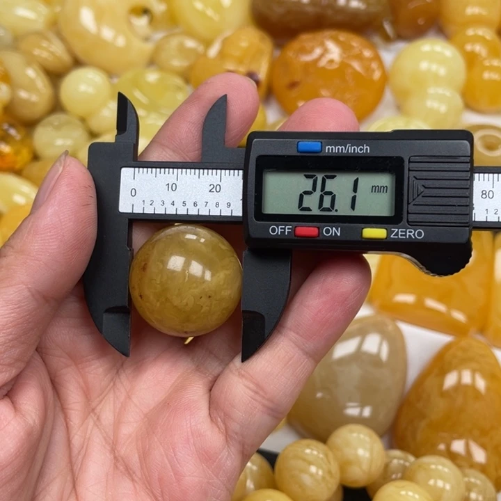 未镶嵌蜜蜡手链蜜蜡圆珠