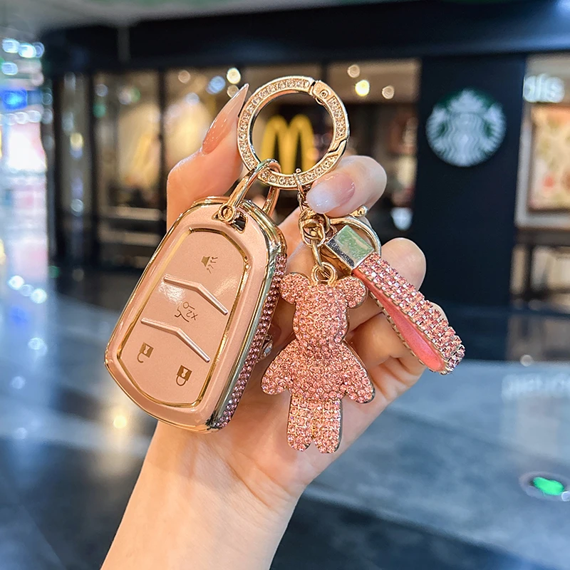 适用凯迪拉克ct5钥匙套xt5车xts扣xt4壳atsl包ct6高级感xt6女srx