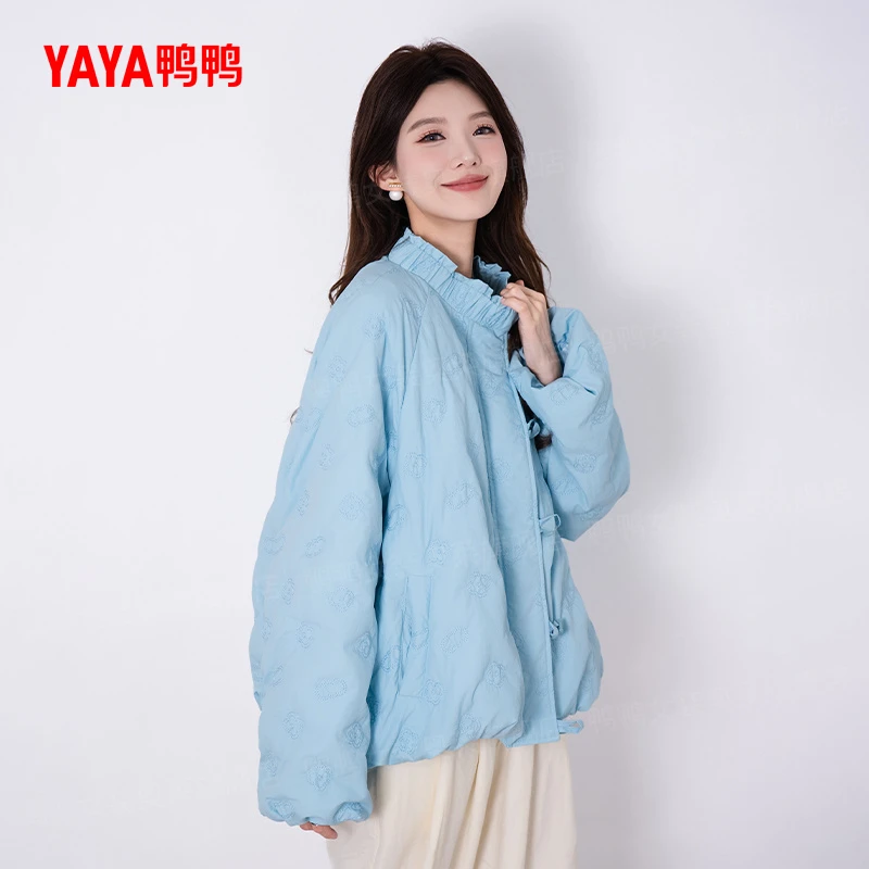 YAYA/鸭鸭【冰淇淋系列1.0】四叶草时尚羽绒服女ins风YE5B606941E
