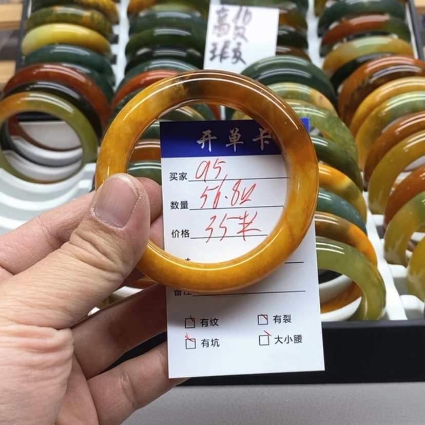 【闪购商品】蛇纹石玉手镯未镶嵌