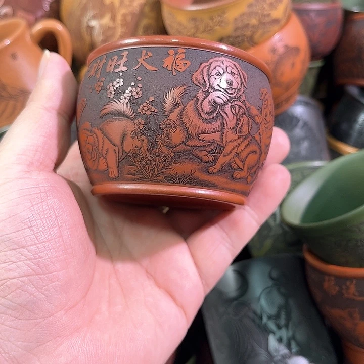 茶杯紫砂全手工紫砂主人杯