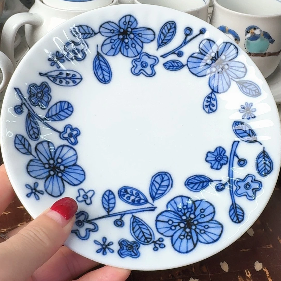 瓷片1只16.5厘米平盘，全新