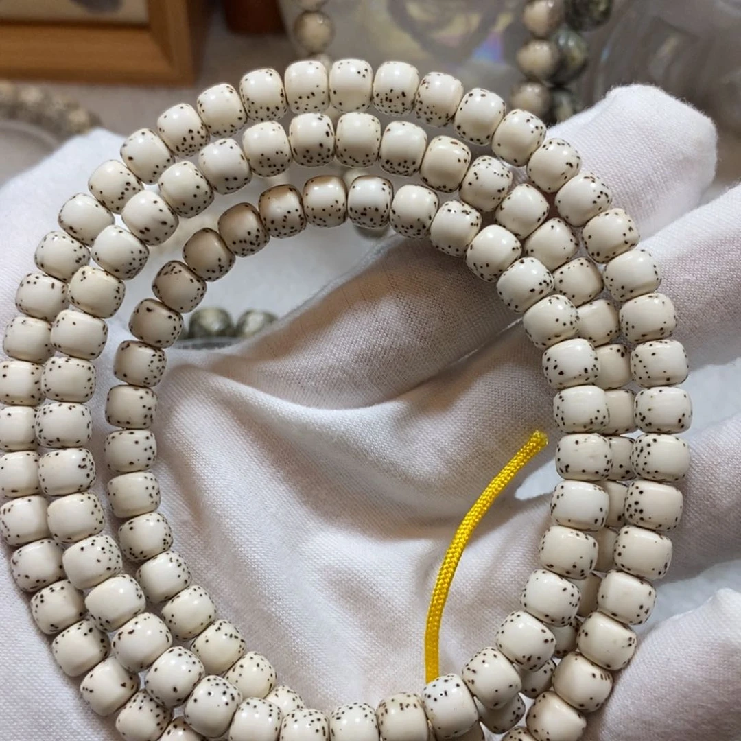 星月菩提手串原白76