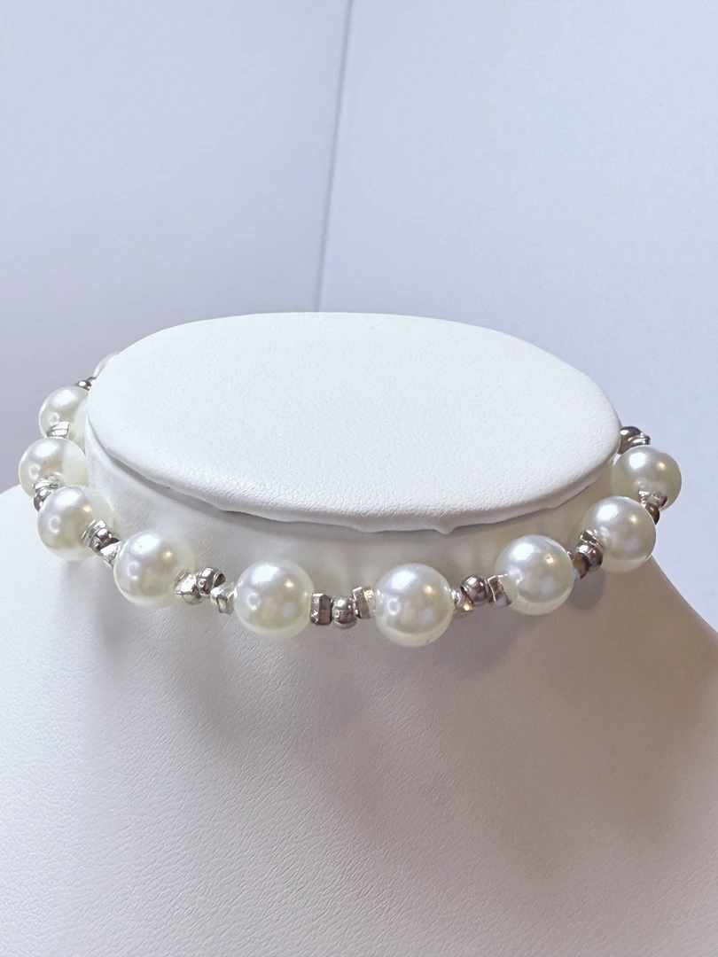 钛钢仿珍珠手链 珍珠手链 叠戴更好看 福利款！！！超级仙女优雅