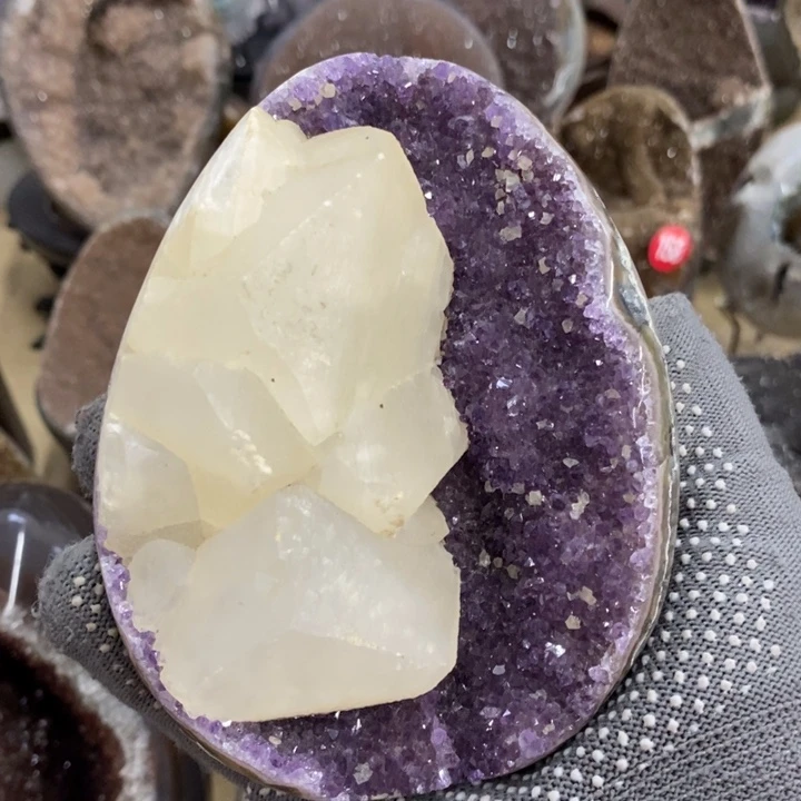 紫晶未镶嵌珠宝半成品