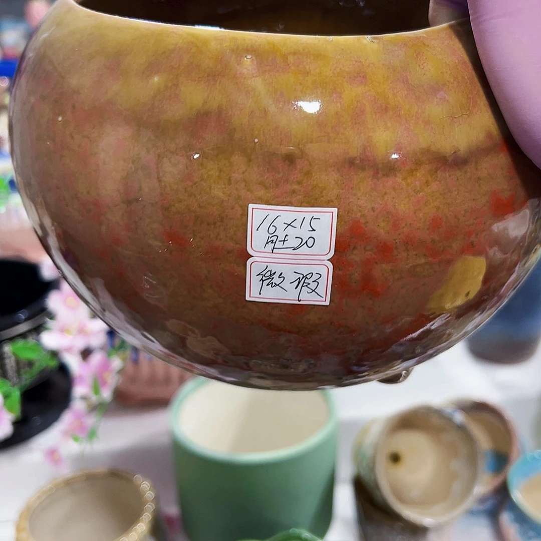 外贸尾单陶瓷花盆凑单10米包邮