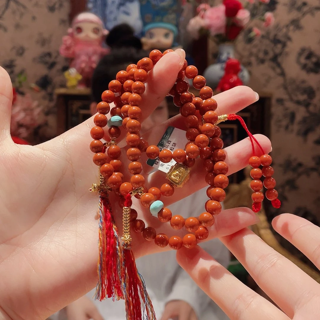 南红玛瑙颈饰未镶嵌劉**?