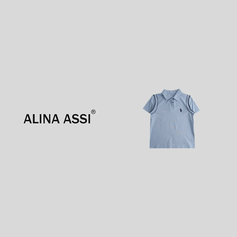 【纹纹】2025春夏新款百搭时尚T恤简约显瘦短袖上衣YMM672