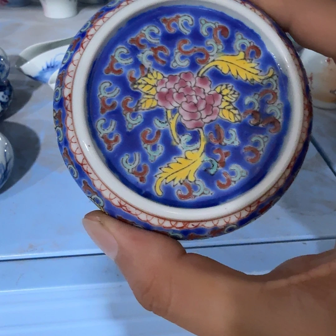 瓷片摆件手绘瓷器处理