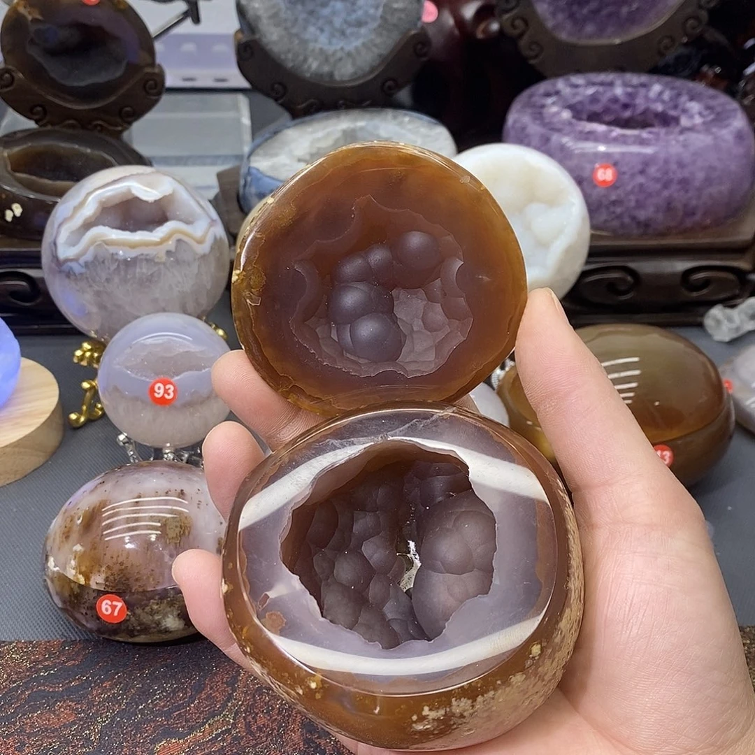 摆件紫晶未镶嵌聚宝盆