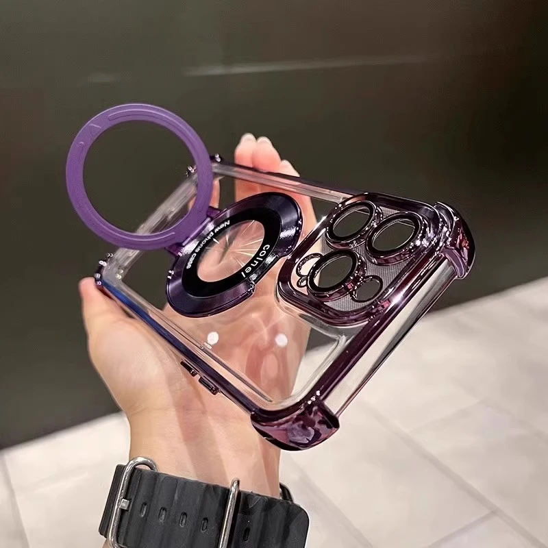 无线磁吸适用苹果17promax手机壳四角防摔iphone17镜头膜16支架