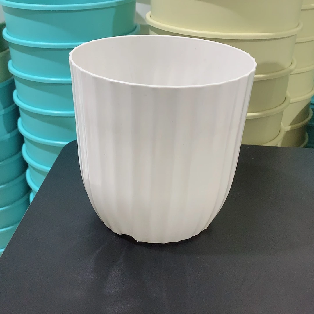 树脂竖纹口16白色5个无托