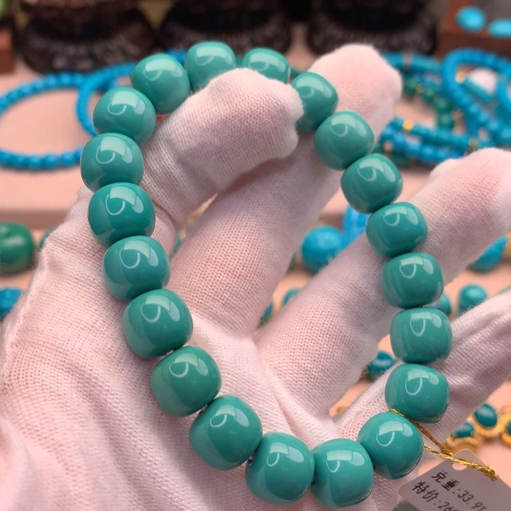 绿松石未镶嵌湖北天然原矿绿松石11