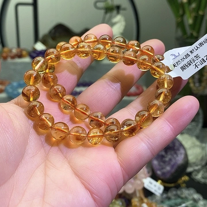 水晶手链未镶嵌黄塔晶8+