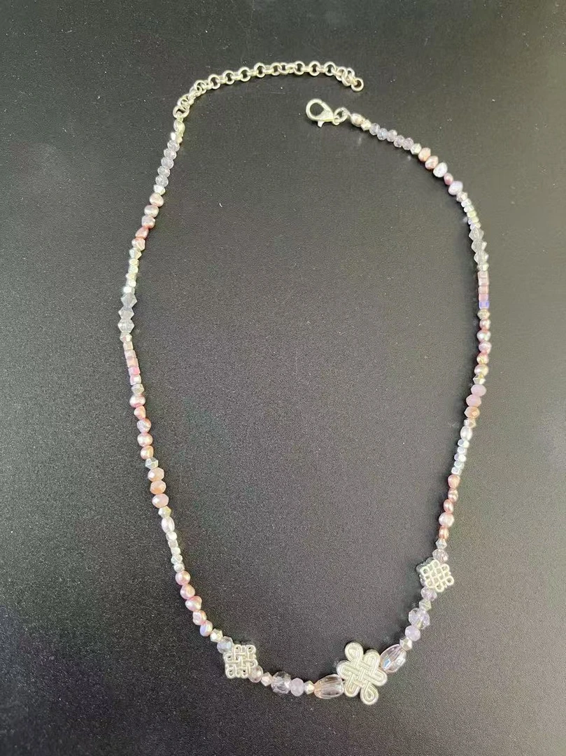 【大树蒙古袍】天然碎石项链 简约小众配饰