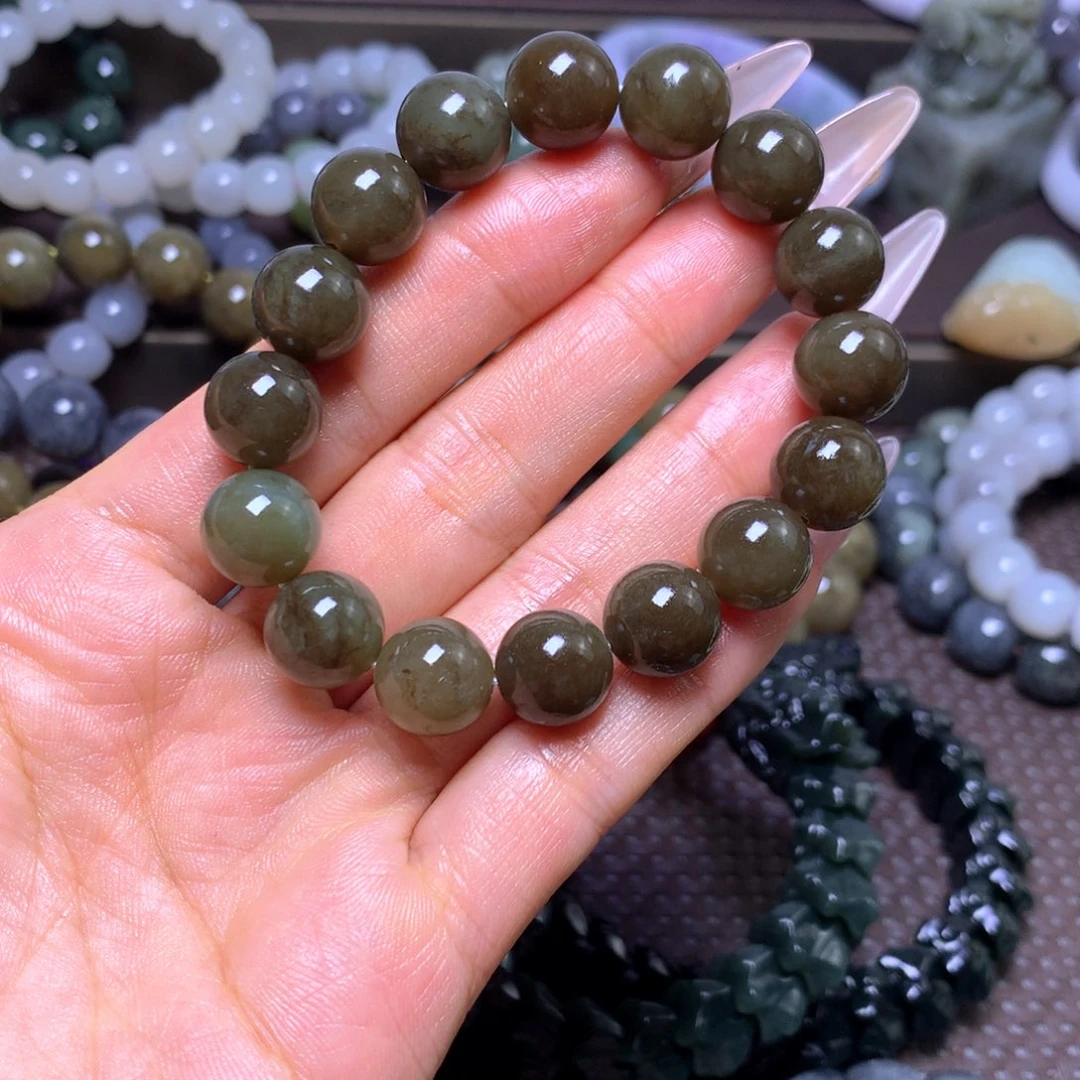 和田玉未镶嵌手串卡12