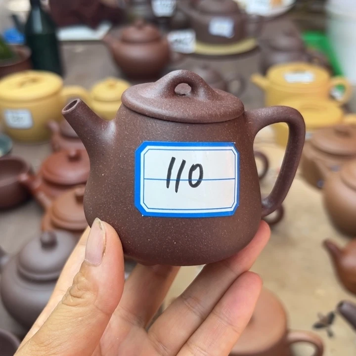 茶壶紫砂紫泥半手110