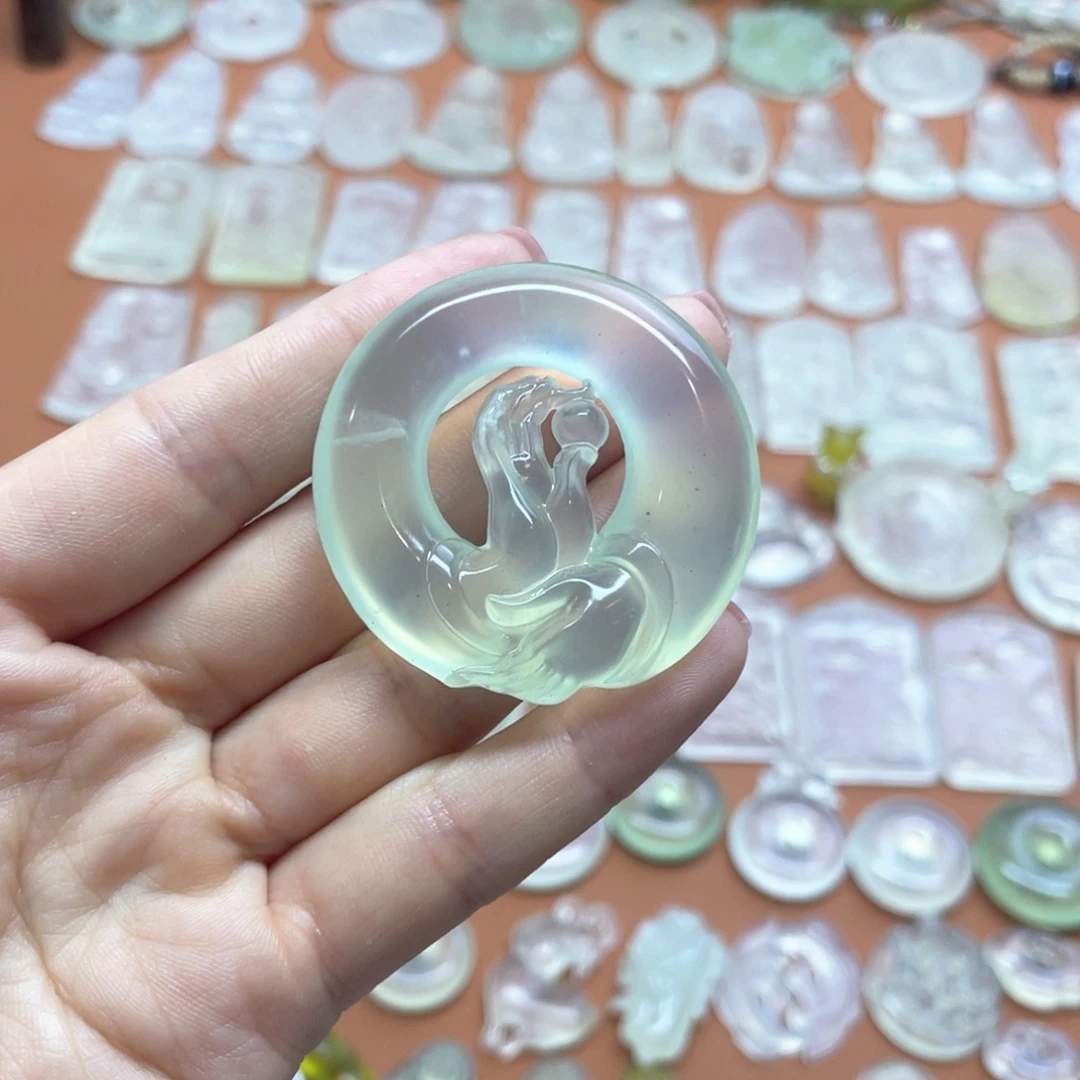 蛇纹石玉未镶嵌多样性随机发一
