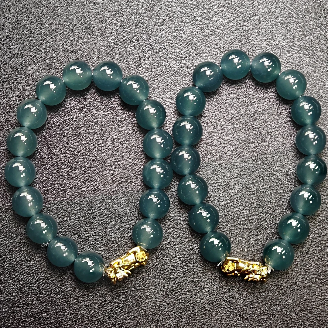 【玉经纶】11919/Q32-天然A货翡翠手串-多样性发其一