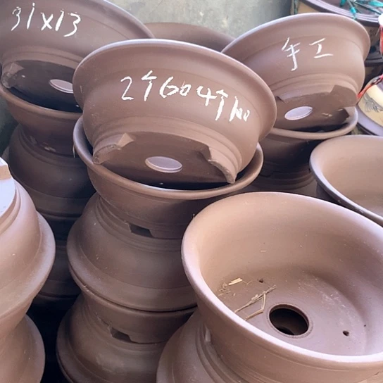 紫砂花盆   紫砂处理5个