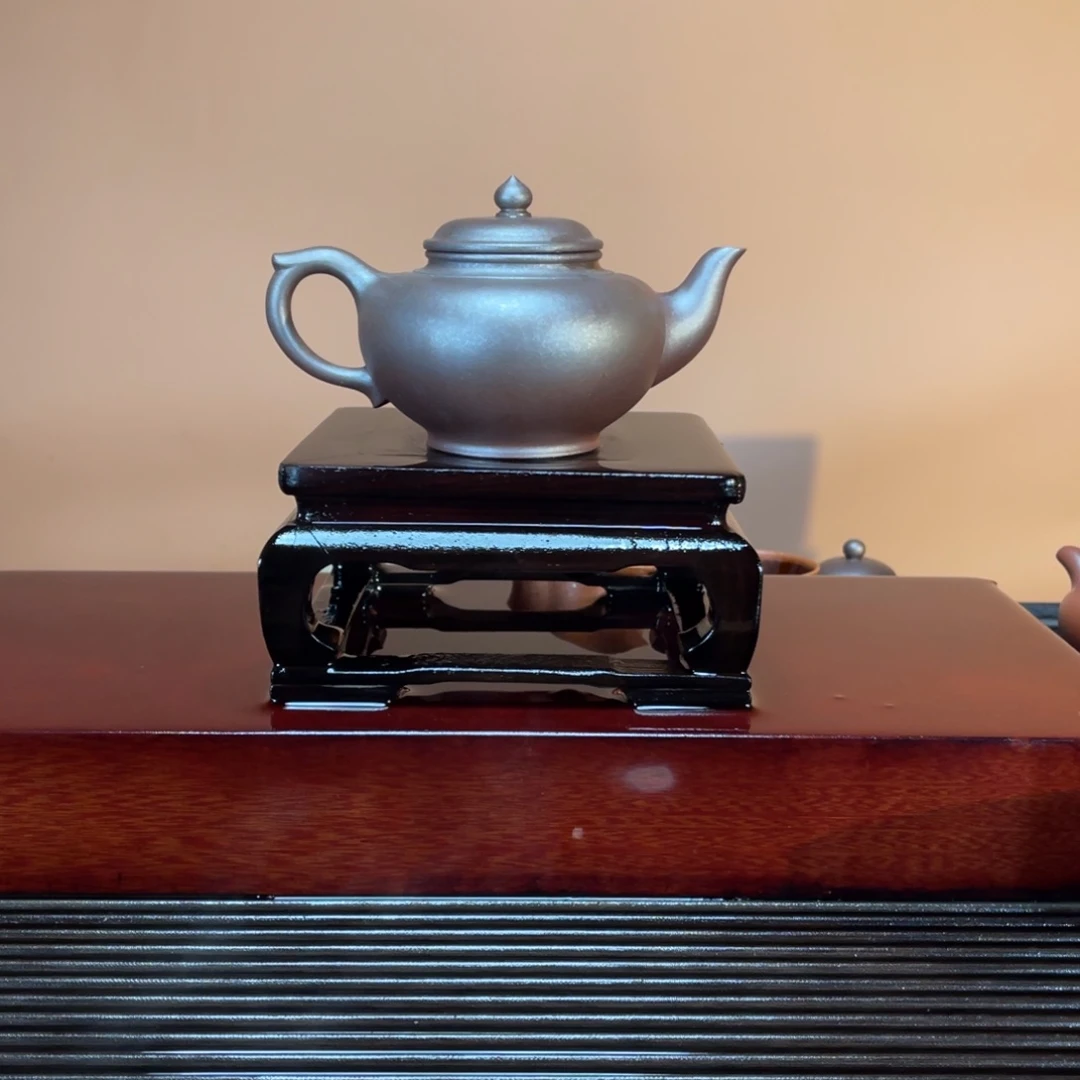 紫砂茶壶高端230cc紫泥高温笑英