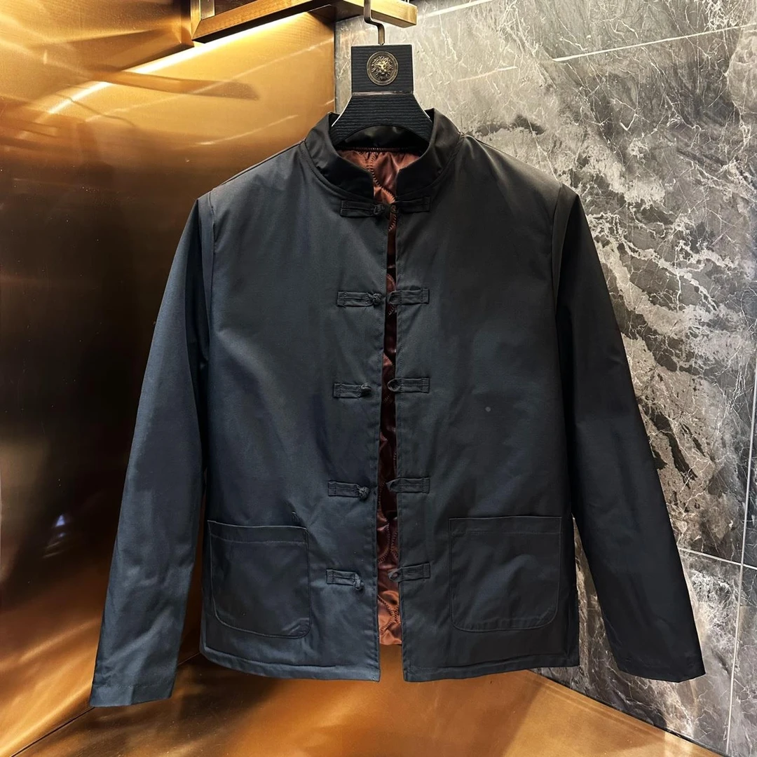 【Npkp Luxury设计师】秋冬新款新中式唐装外套男士棉服修身盘扣夹