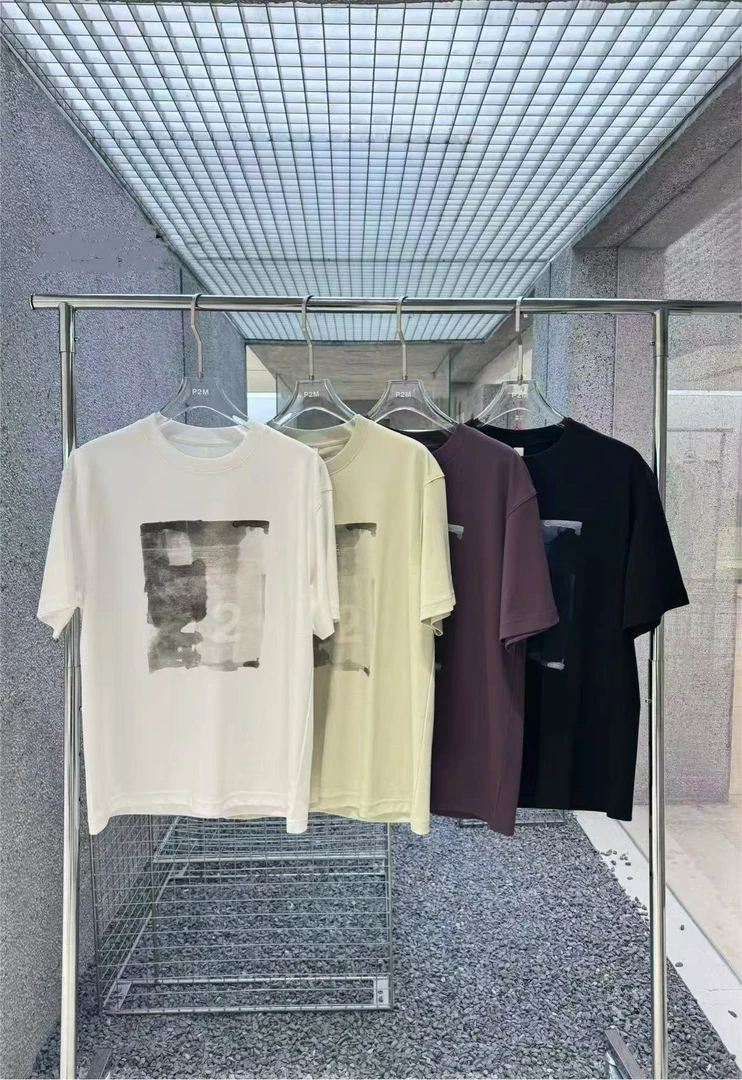 夏季迷雾钢印休闲百搭潮男短袖简约圆领韩版宽松