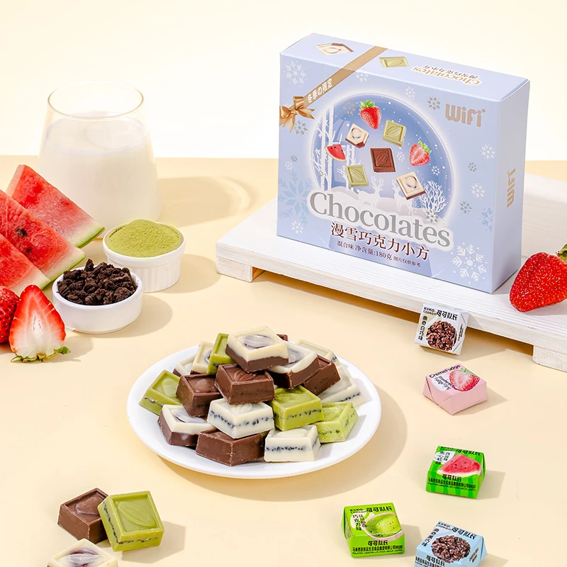 漫雪巧克力礼盒装多种口味混合装情人节办公室零食夹心巧克力送礼
