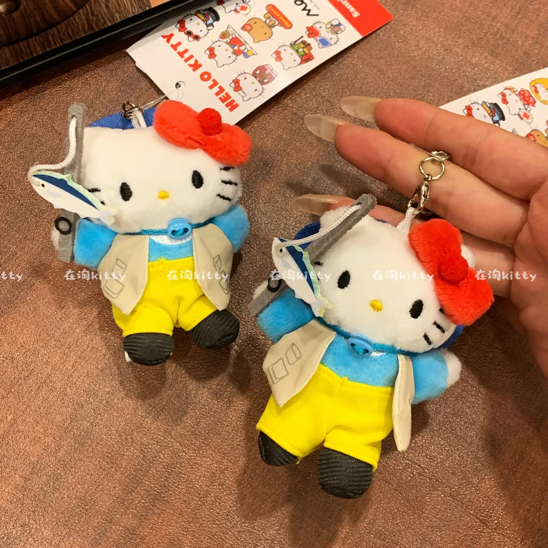 Me%联名系列钓鱼hellokitty包包挂件挂饰毛绒挂件