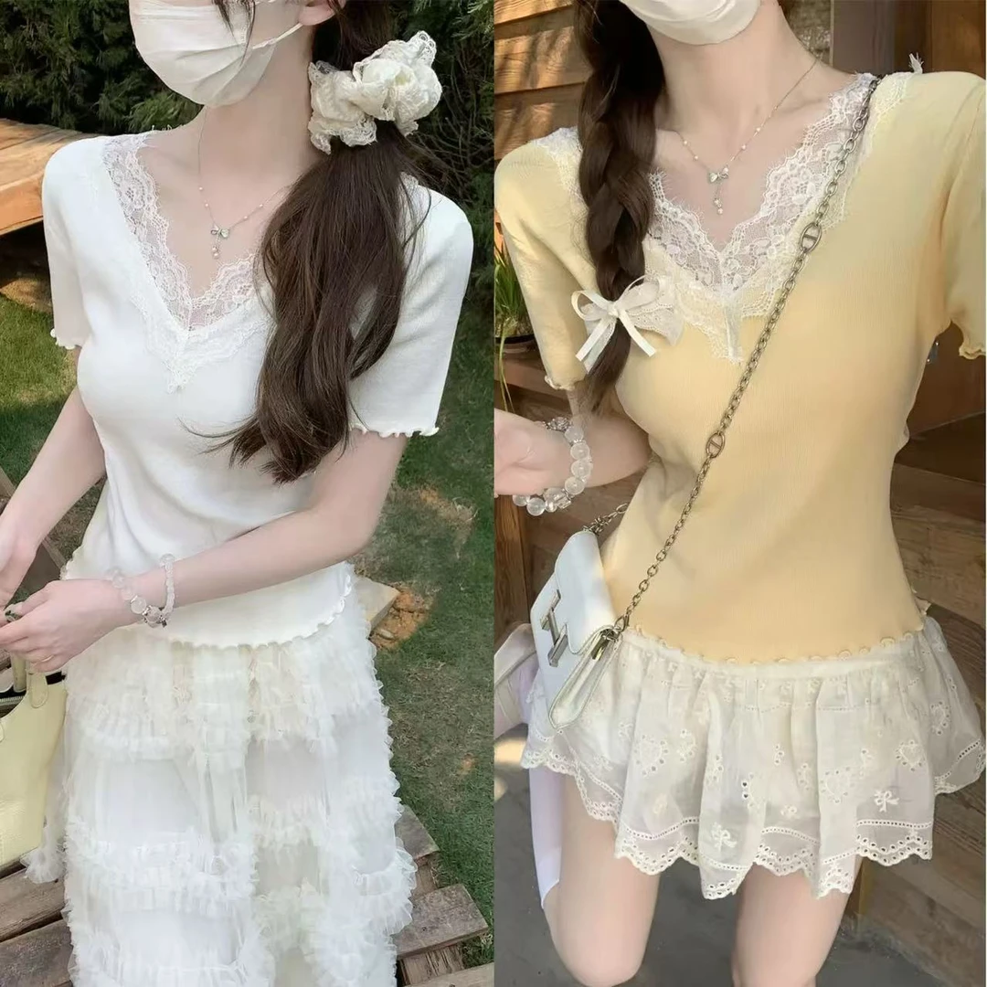 《一号链接合集上衣》夏季小个子短款 减龄时尚百搭显瘦上衣女