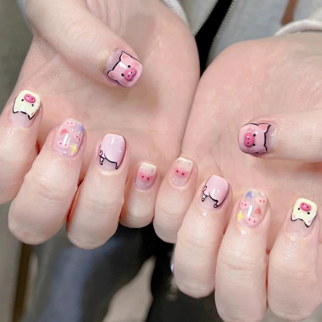 【免照灯】【Q39】朵媛儿凝胶甲贴免封层穿戴甲防水美甲贴美甲贴