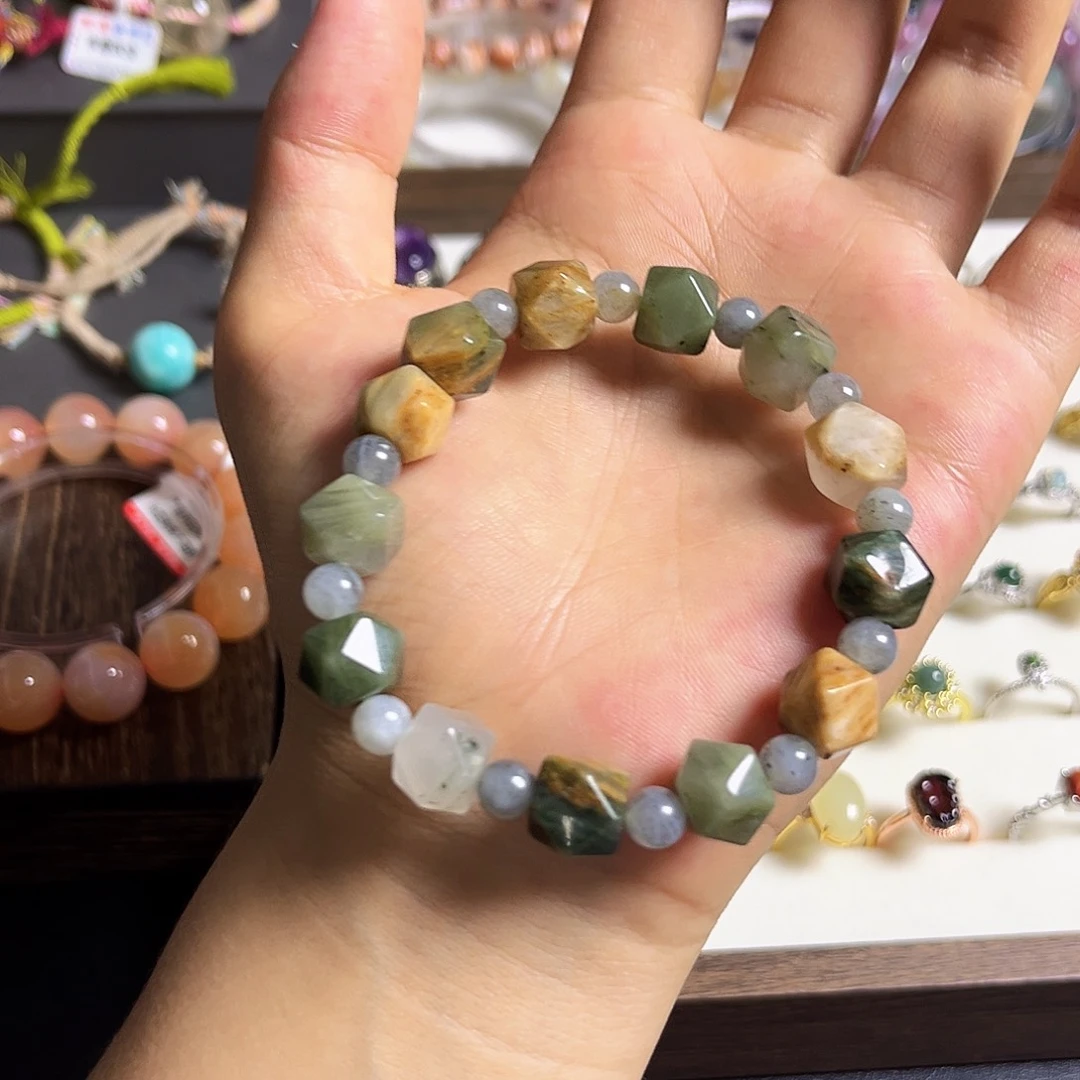 水晶手串未镶嵌幽灵玛瑙