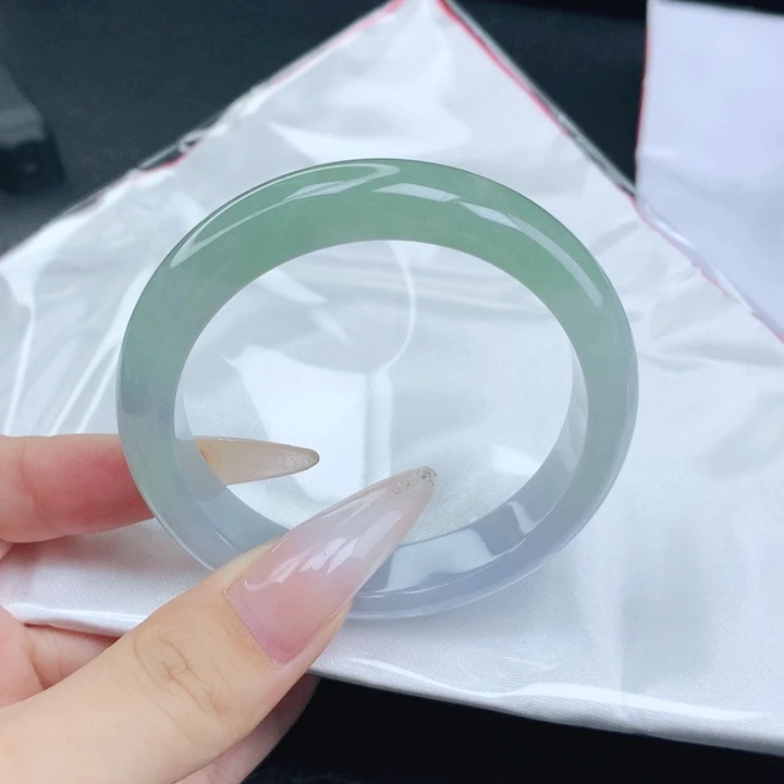 翡翠未镶嵌手镯52-53啊口