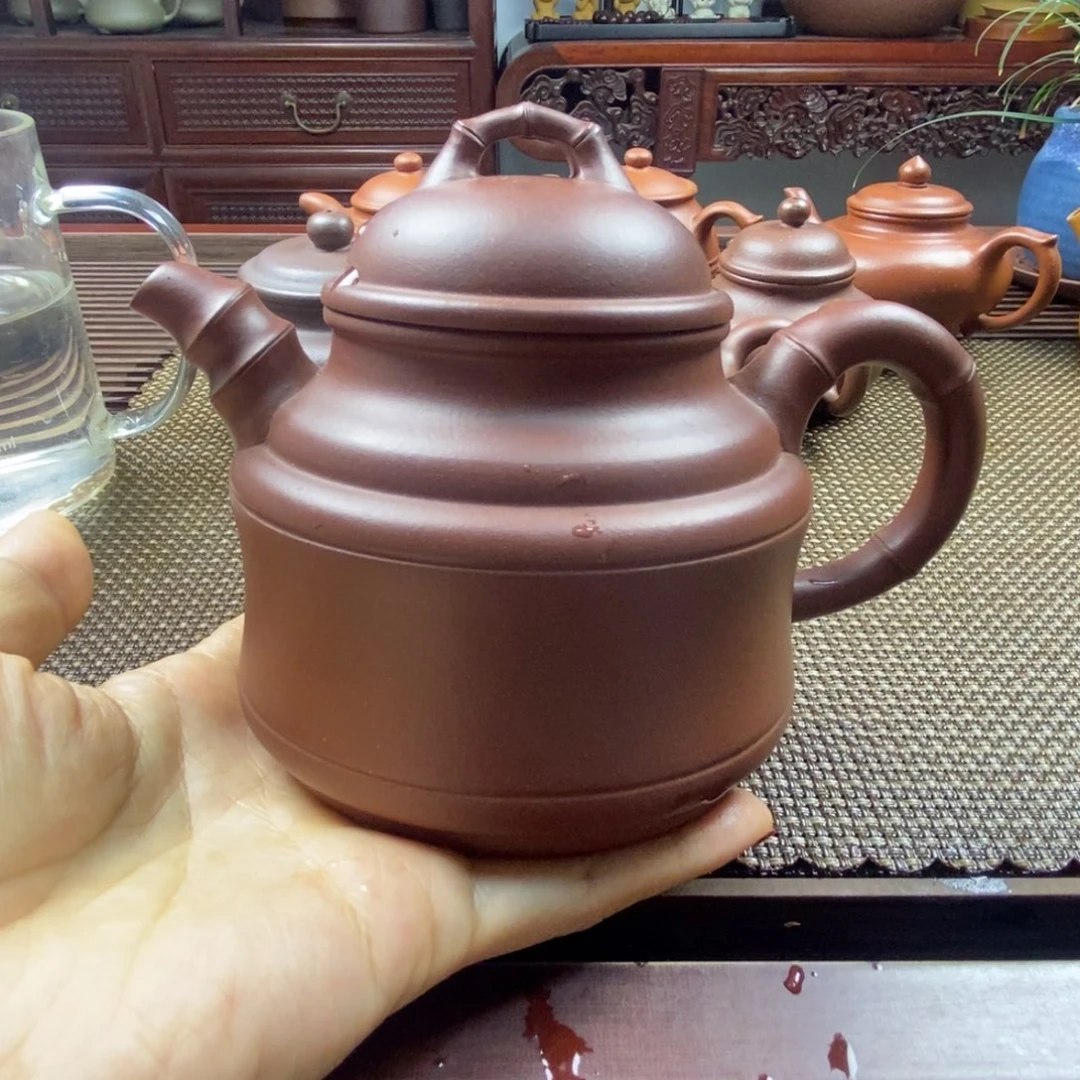 紫砂茶壶弘****张400cc紫砂壶紫泥